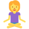 Person in Lotus Position emoji on Twitter